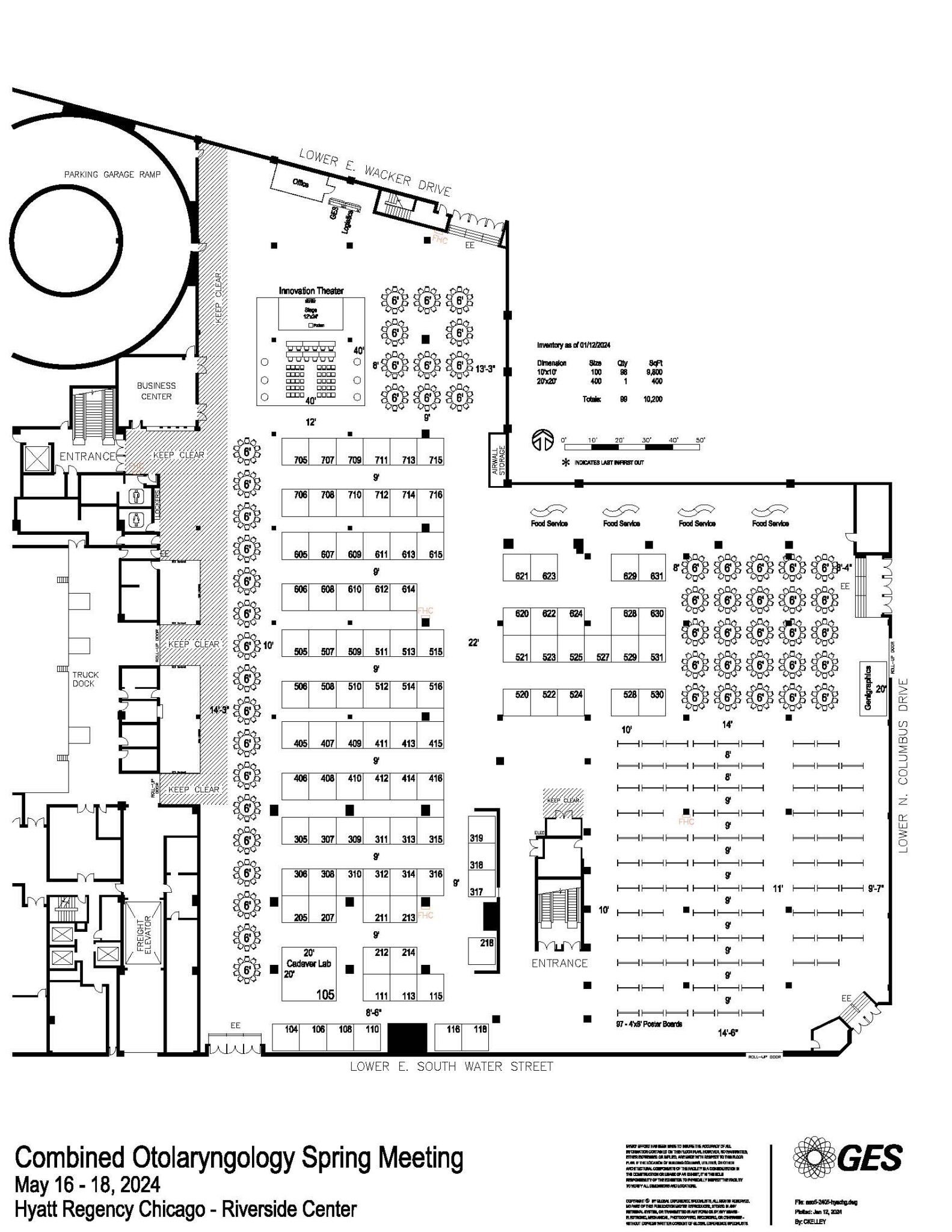 Exhibit Hall Floor Plan COSM